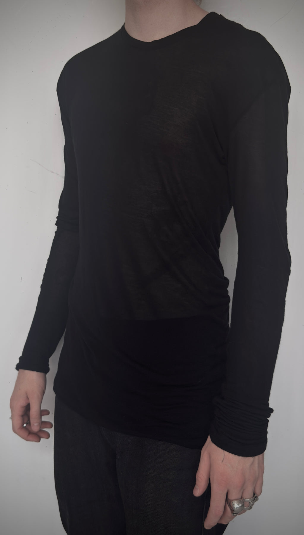 Sheer Long Sleeve Shirt