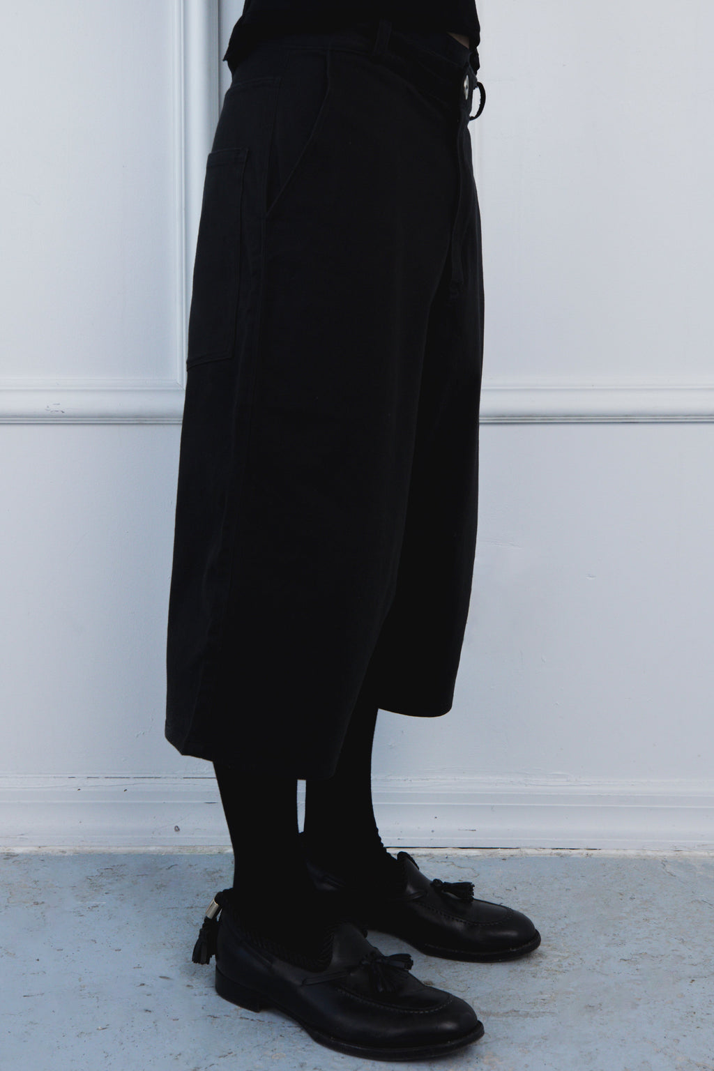 Drop Crotch Pant in Stretch Twill