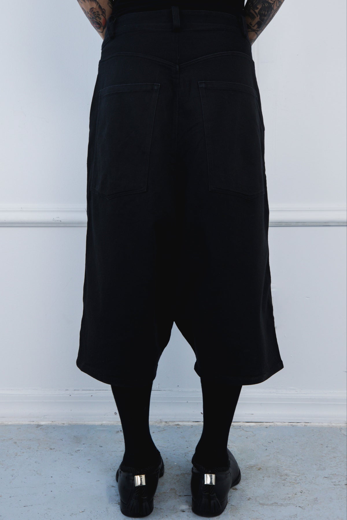 Drop Crotch Pant in Stretch Twill